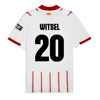 Girona Axel Witsel #20 Maglia Gara Casa Repliche 2025-26 Maniche Corte